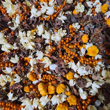 Pumpkin Marshmallow Potpourri | Nature's Elements Handcrafted Fall Decor