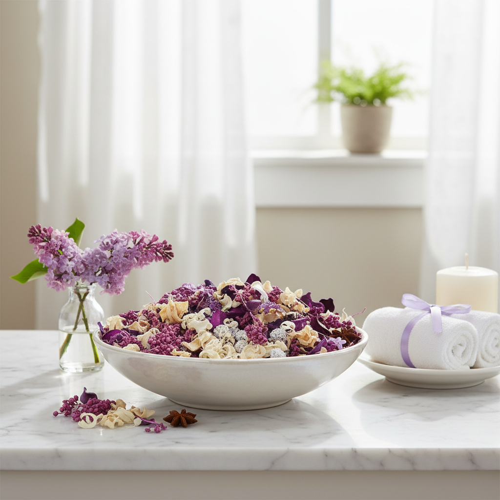 Lilac & Vanilla in Bathroom