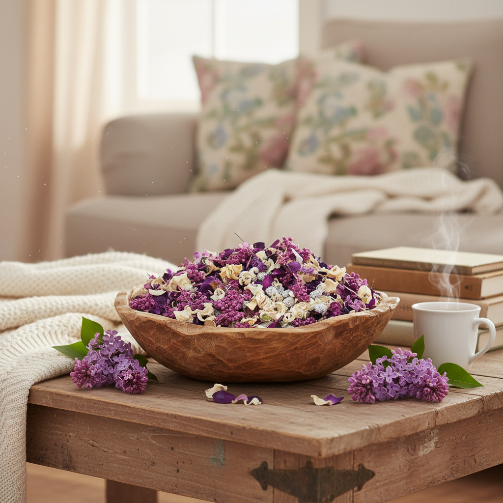 Lilac & Vanilla in Living Room