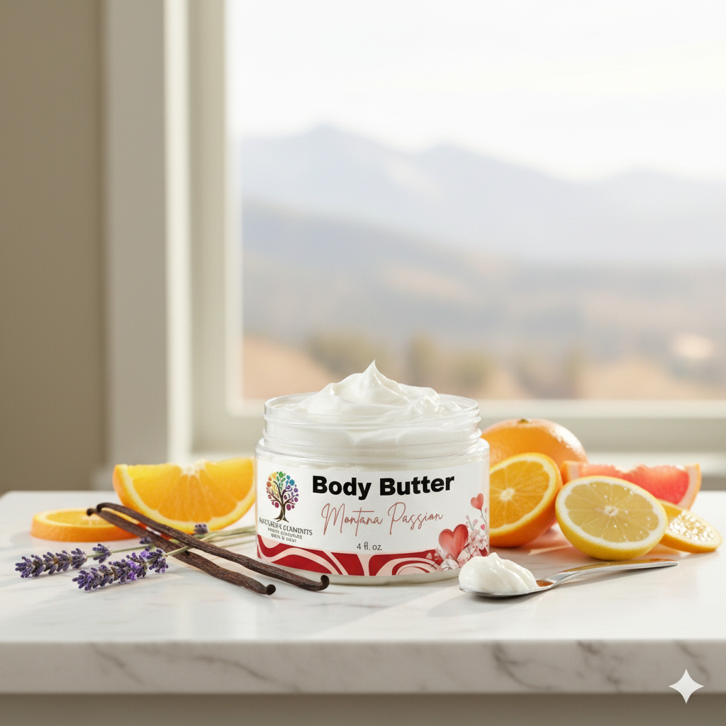 Marble Counter with Ingredients
