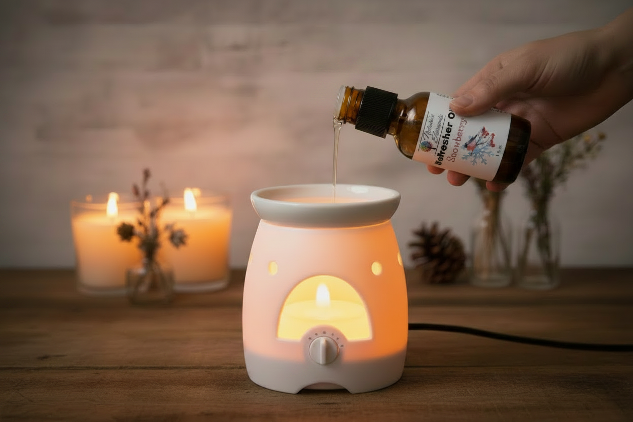 Refresher Oil into Wax Warmer - Open Bottle