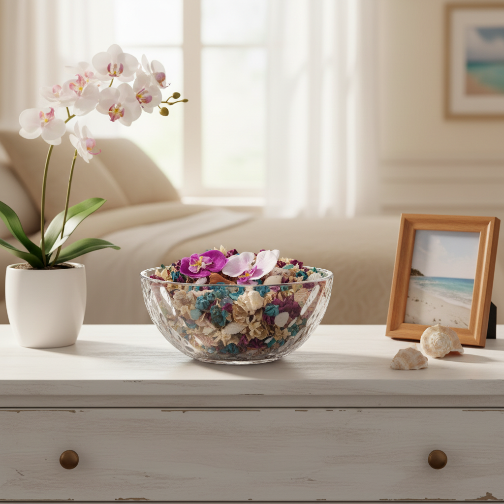 Sea Salt Orchid in Bedroom