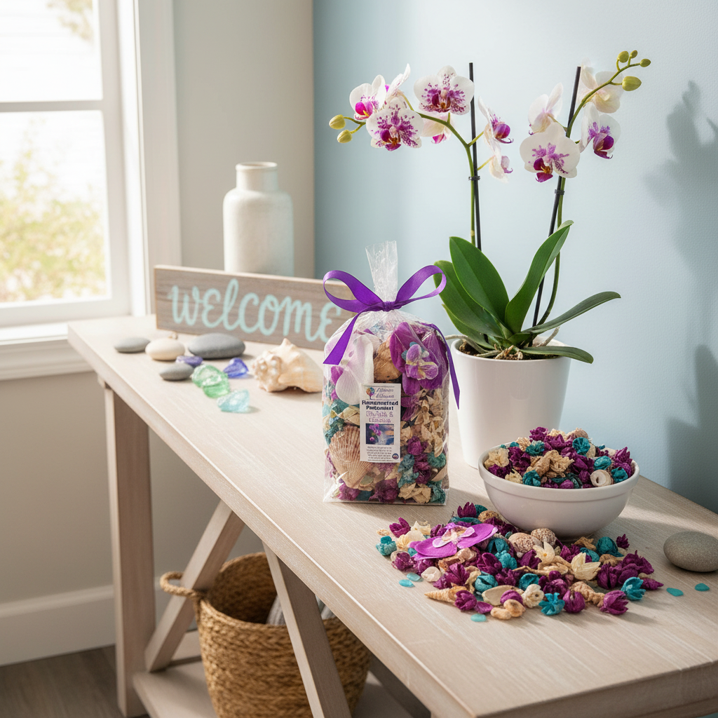 Sea Salt Orchid in Entryway