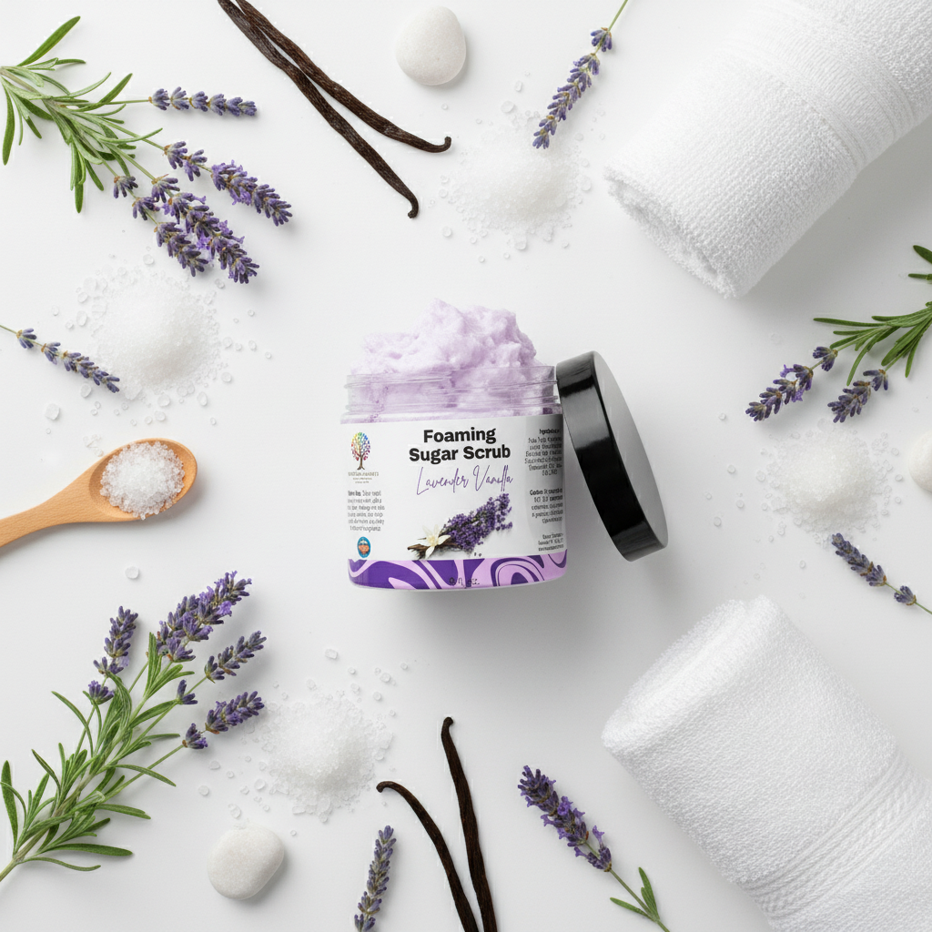 Sugar & Lavender Flat Lay