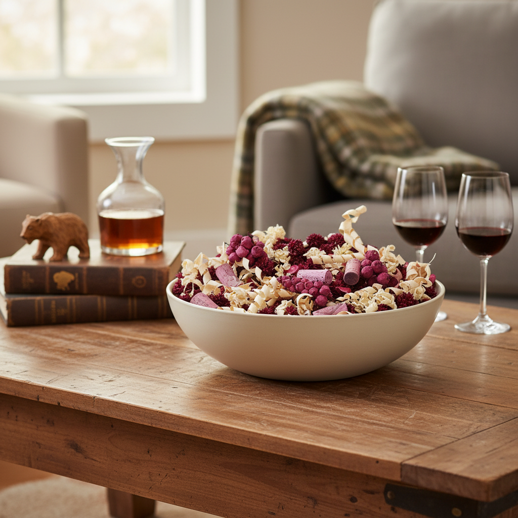 Vineyard Sunset in Living Room