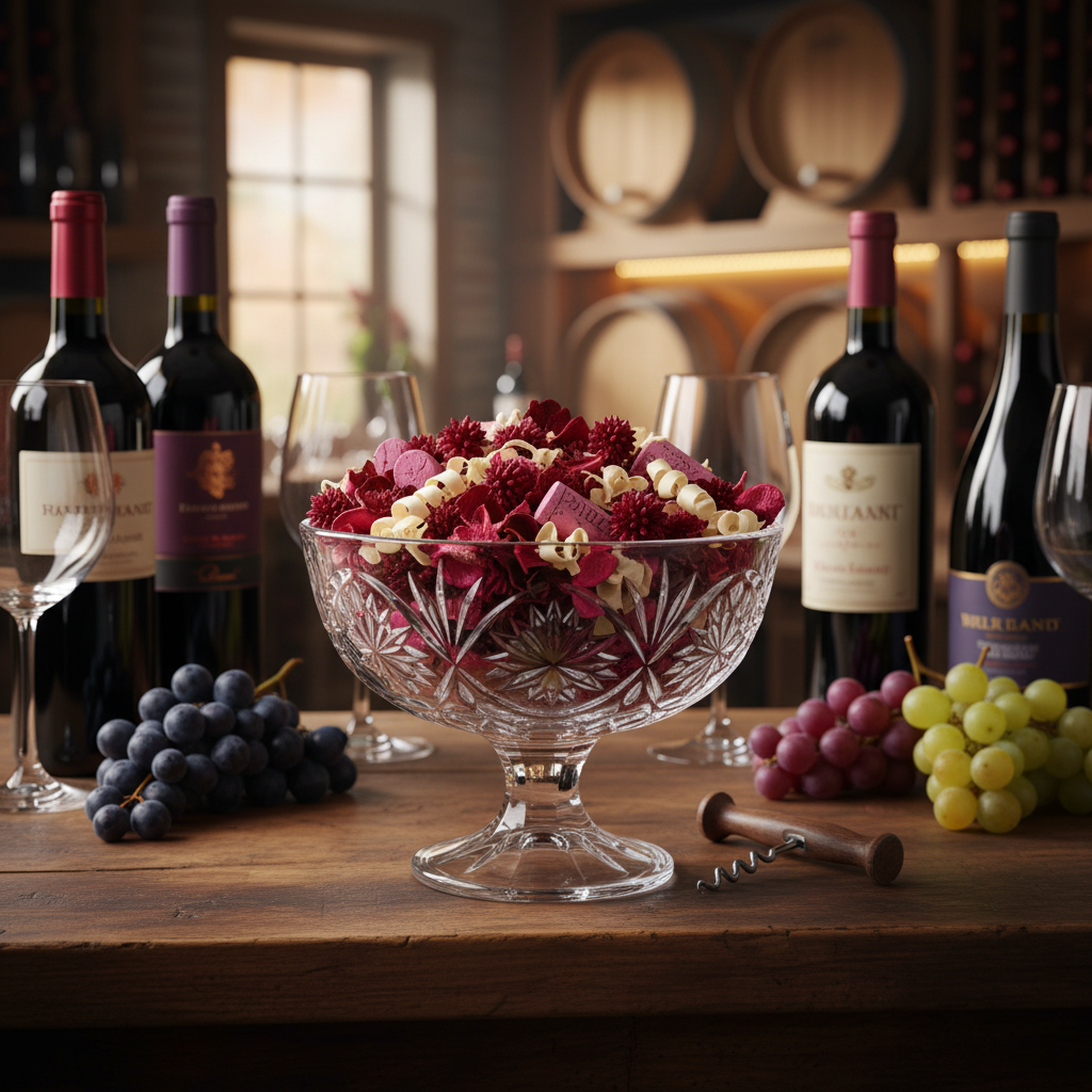 Vineyard Sunset on Wine Bar