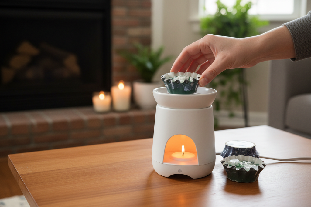 Wax Melt Tart on Warmer