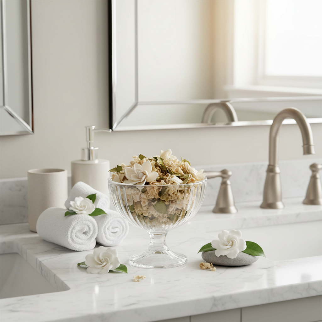 White Gardenia in Bathroom