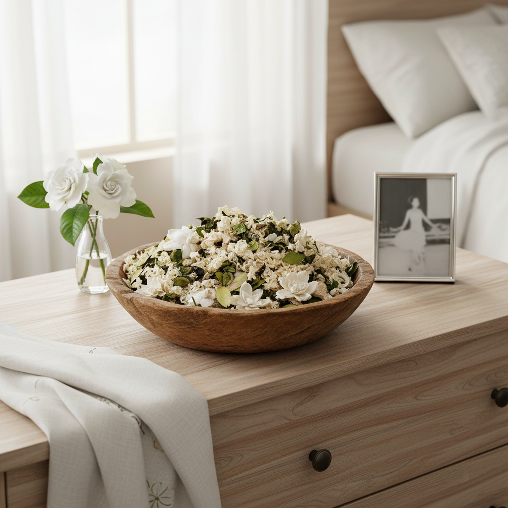 White Gardenia in Bedroom